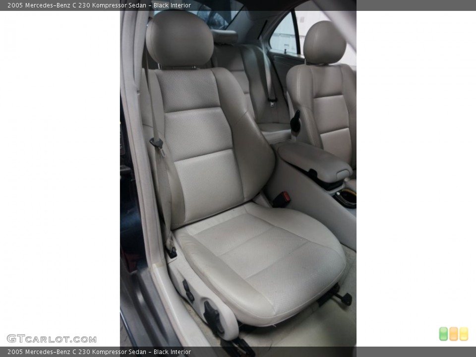 Black Interior Front Seat for the 2005 Mercedes-Benz C 230 Kompressor Sedan #108414165