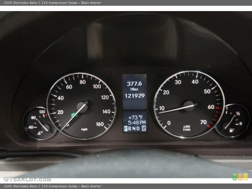 Black Interior Gauges for the 2005 Mercedes-Benz C 230 Kompressor Sedan #108414584