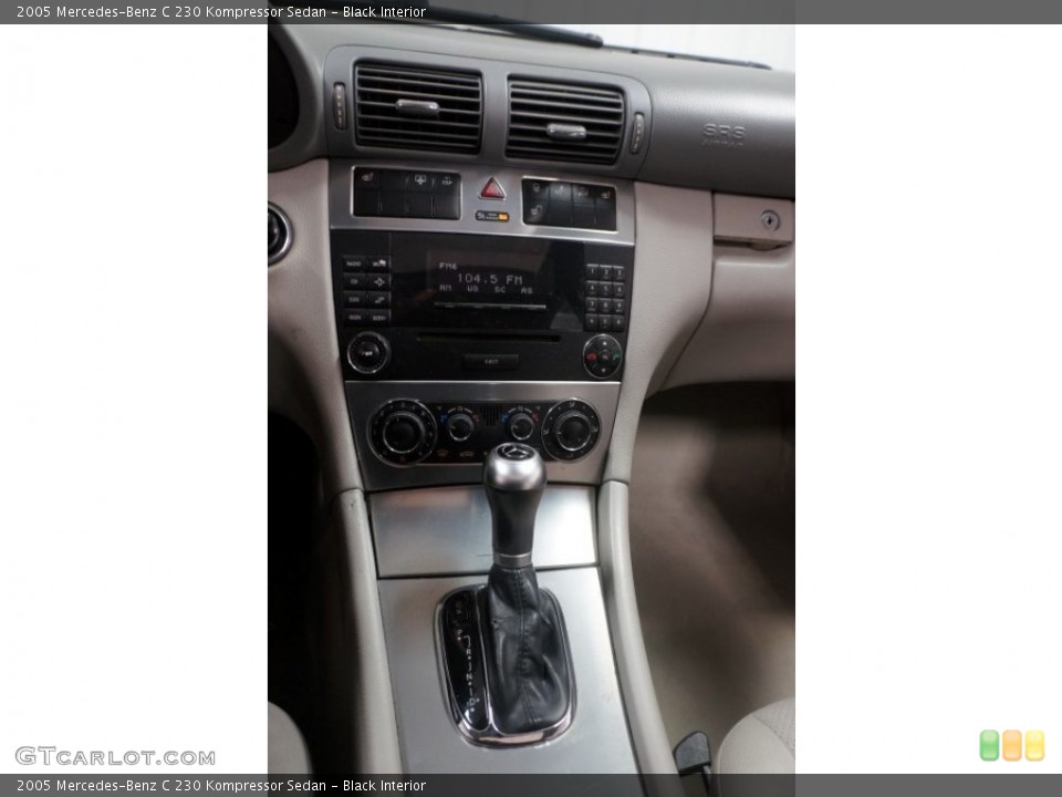 Black Interior Transmission for the 2005 Mercedes-Benz C 230 Kompressor Sedan #108414633