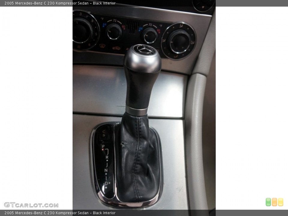 Black Interior Transmission for the 2005 Mercedes-Benz C 230 Kompressor Sedan #108414762