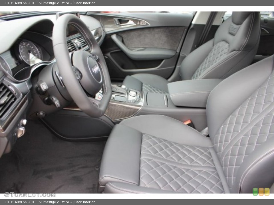 Black Interior Front Seat for the 2016 Audi S6 4.0 TFSI Prestige quattro #108415536