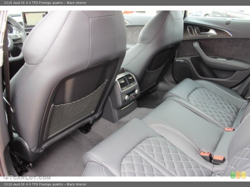 Black Interior Rear Seat for the 2016 Audi S6 4.0 TFSI Prestige quattro #108416061