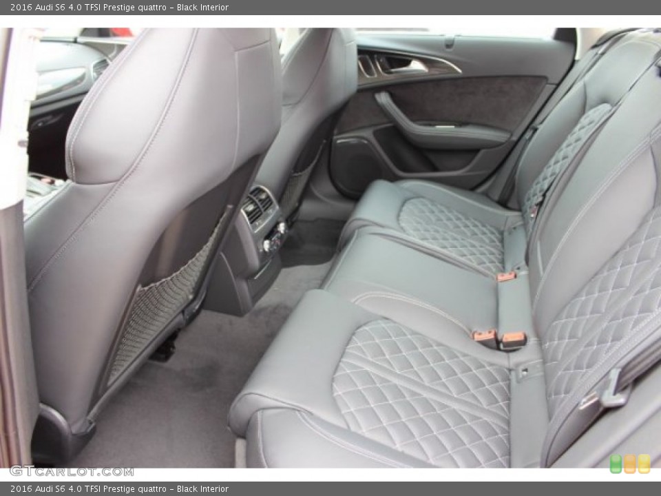 Black Interior Rear Seat for the 2016 Audi S6 4.0 TFSI Prestige quattro #108416085