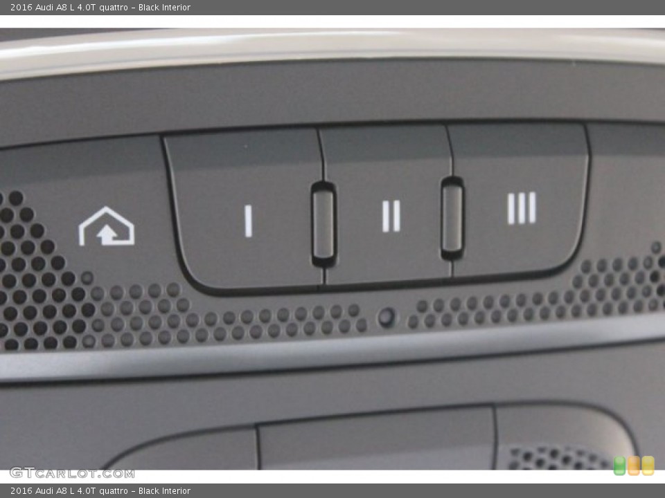 Black Interior Controls for the 2016 Audi A8 L 4.0T quattro #108416943