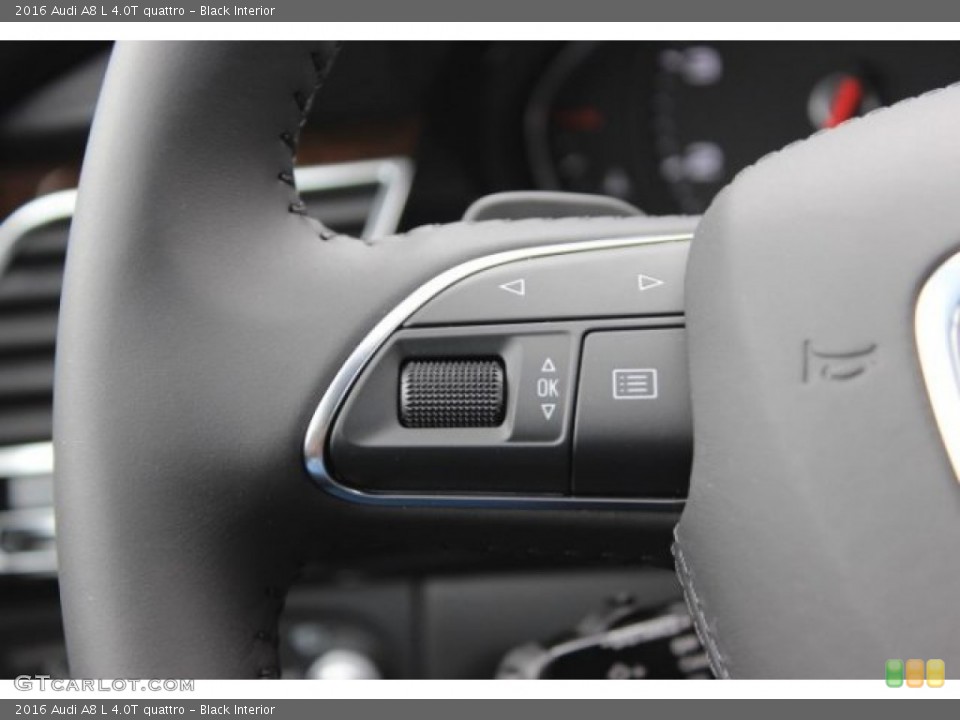 Black Interior Controls for the 2016 Audi A8 L 4.0T quattro #108416958