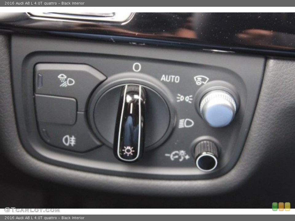 Black Interior Controls for the 2016 Audi A8 L 4.0T quattro #108417042