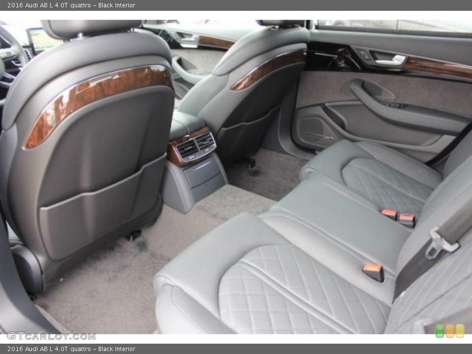 Black Interior Rear Seat for the 2016 Audi A8 L 4.0T quattro #108417123