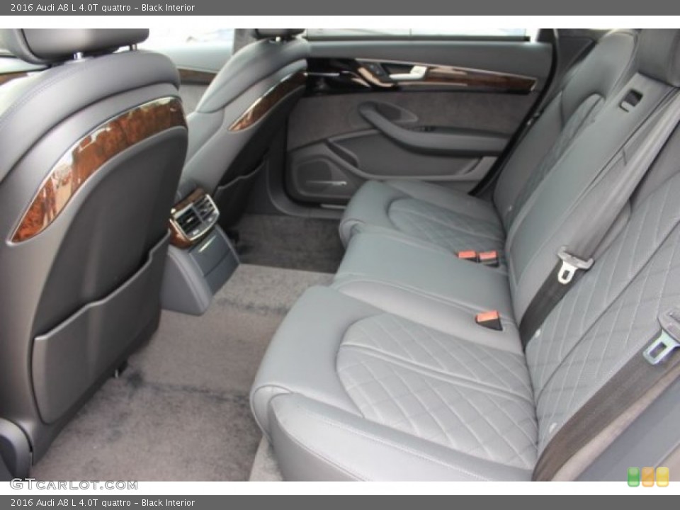 Black Interior Rear Seat for the 2016 Audi A8 L 4.0T quattro #108417144