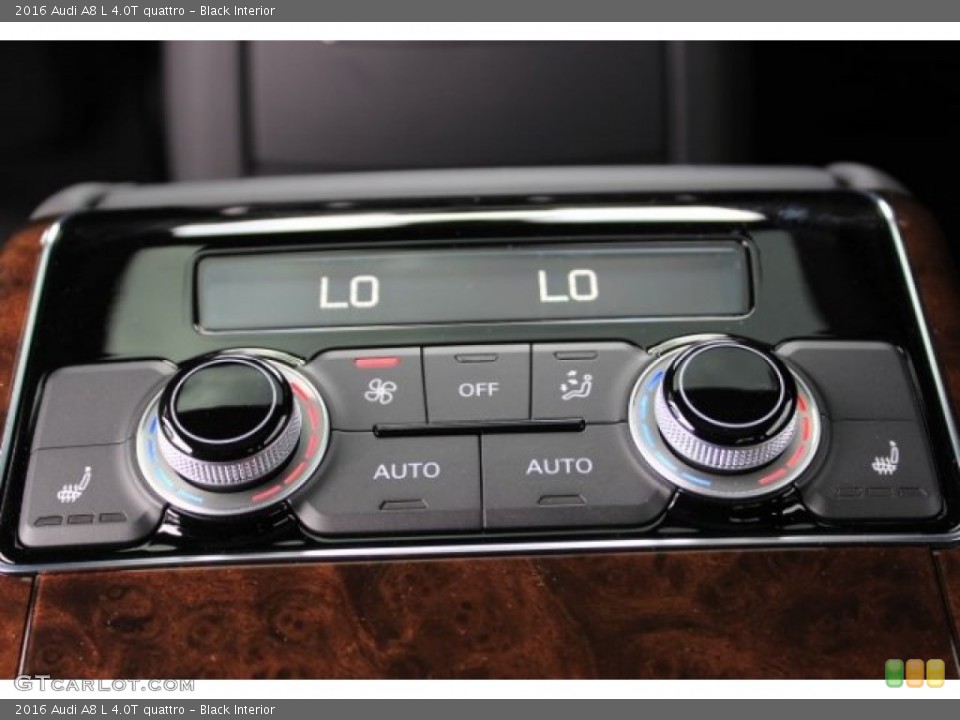 Black Interior Controls for the 2016 Audi A8 L 4.0T quattro #108417168