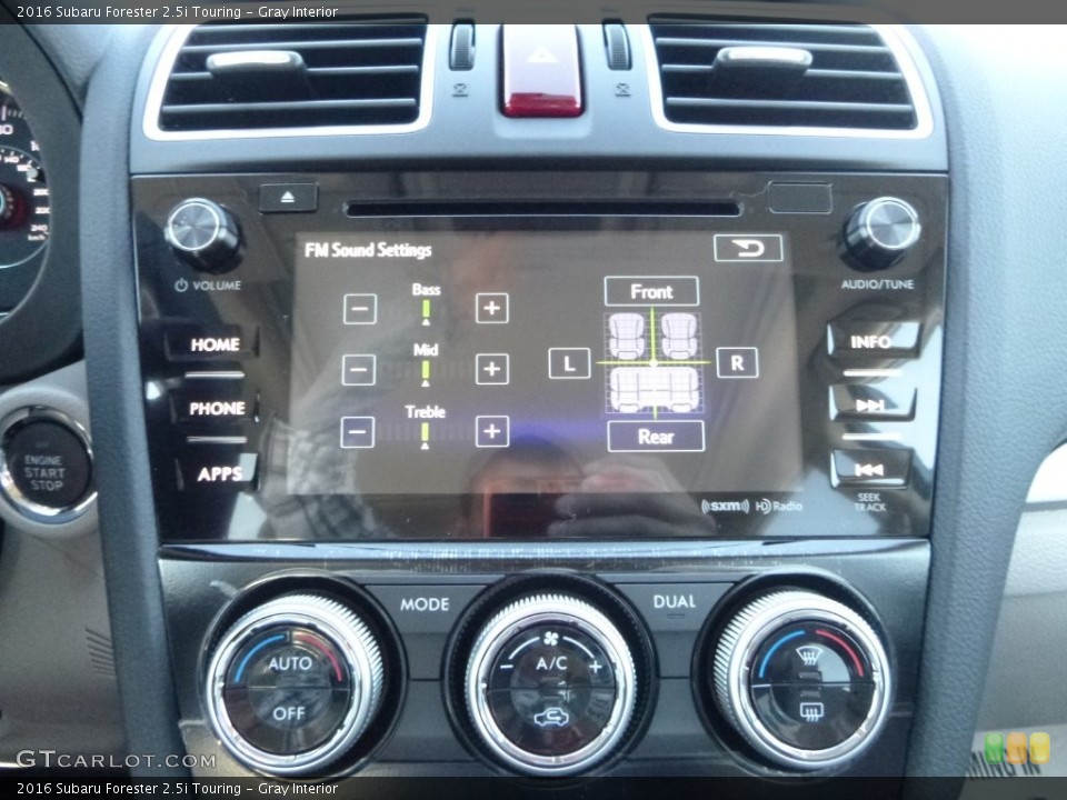 Gray Interior Controls for the 2016 Subaru Forester 2.5i Touring #108421551