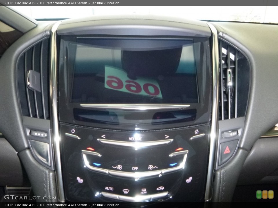 Jet Black Interior Controls for the 2016 Cadillac ATS 2.0T Performance AWD Sedan #108427161