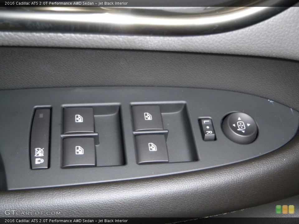 Jet Black Interior Controls for the 2016 Cadillac ATS 2.0T Performance AWD Sedan #108427215