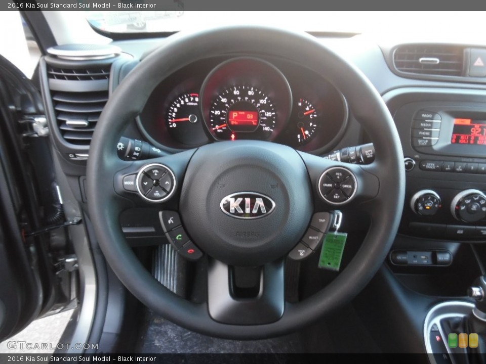 Black Interior Steering Wheel for the 2016 Kia Soul  #108444042