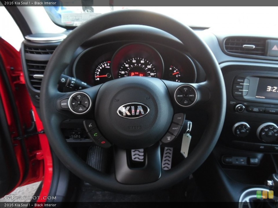 Black Interior Steering Wheel for the 2016 Kia Soul ! #108444949
