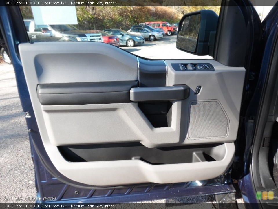 Medium Earth Gray Interior Door Panel for the 2016 Ford F150 XLT SuperCrew 4x4 #108449608