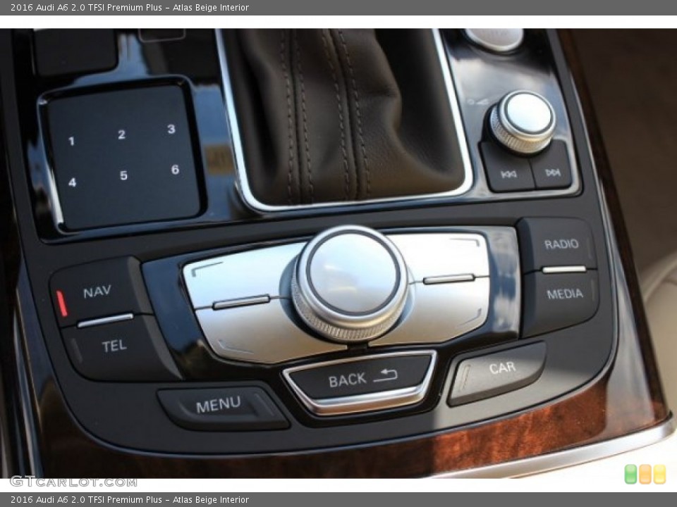 Atlas Beige Interior Controls for the 2016 Audi A6 2.0 TFSI Premium Plus #108454549