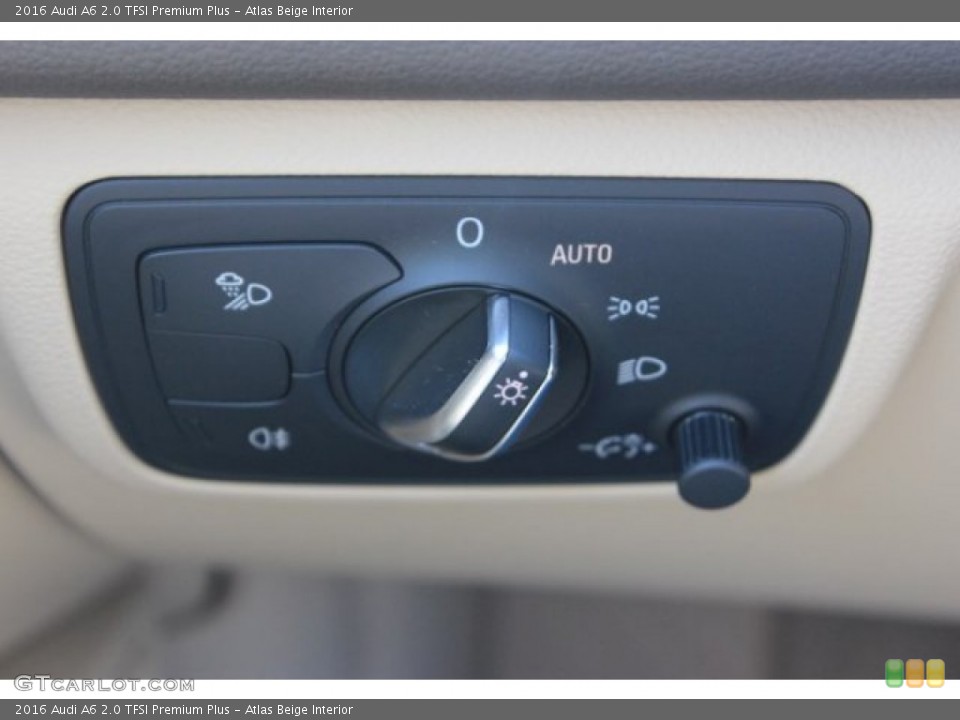 Atlas Beige Interior Controls for the 2016 Audi A6 2.0 TFSI Premium Plus #108454810