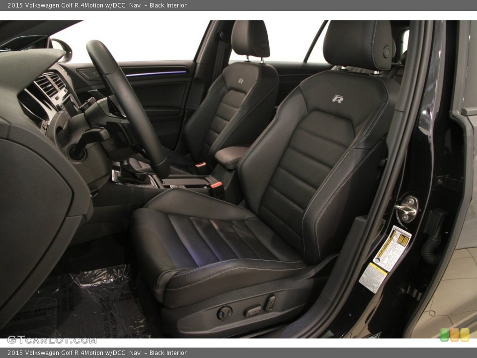 Black Interior Front Seat for the 2015 Volkswagen Golf R 4Motion w/DCC. Nav. #108454837