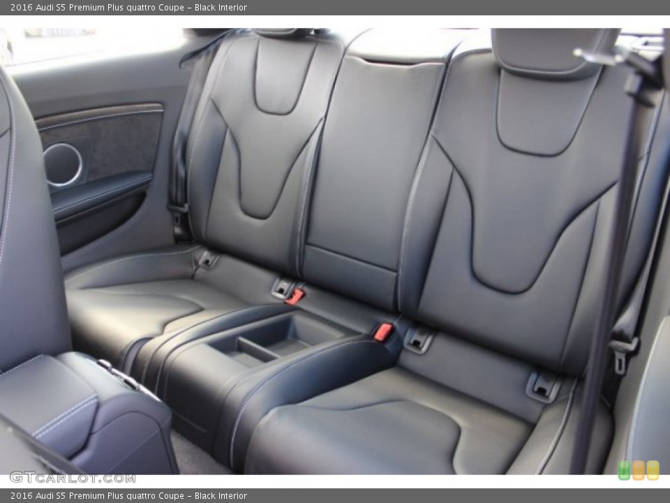 Black Interior Rear Seat for the 2016 Audi S5 Premium Plus quattro Coupe #108455695
