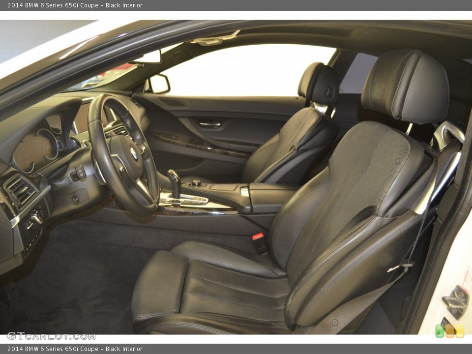 Black Interior Front Seat for the 2014 BMW 6 Series 650i Coupe #108458029