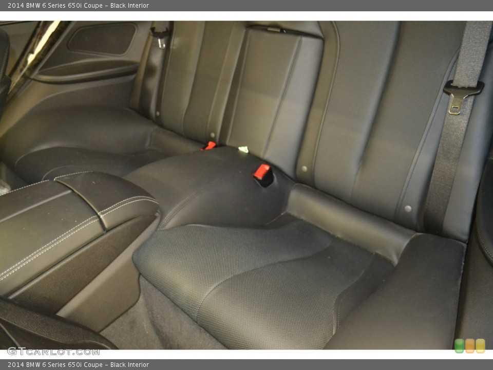 Black Interior Rear Seat for the 2014 BMW 6 Series 650i Coupe #108458125