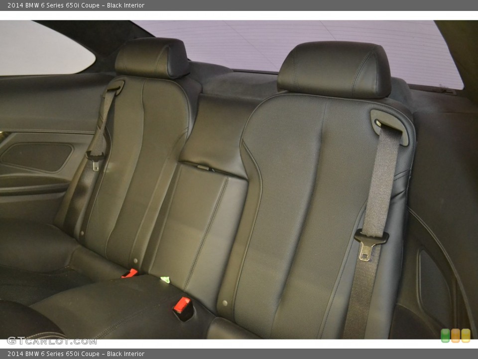 Black Interior Rear Seat for the 2014 BMW 6 Series 650i Coupe #108458167