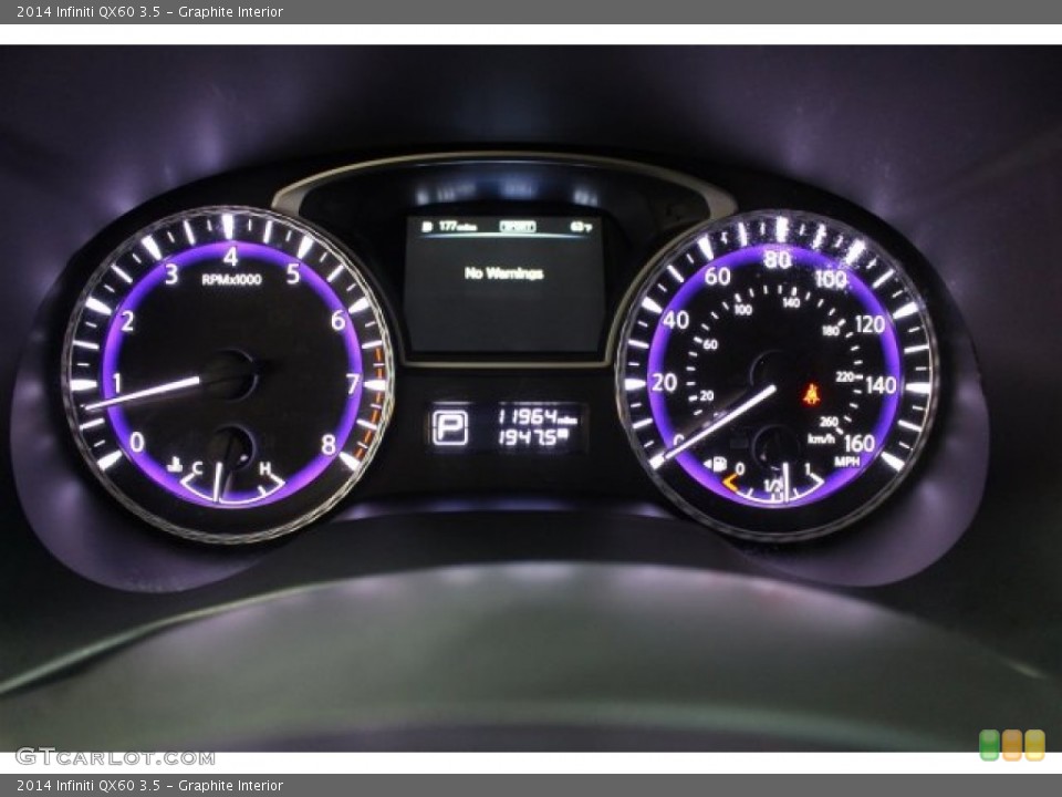 Graphite Interior Gauges for the 2014 Infiniti QX60 3.5 #108465796