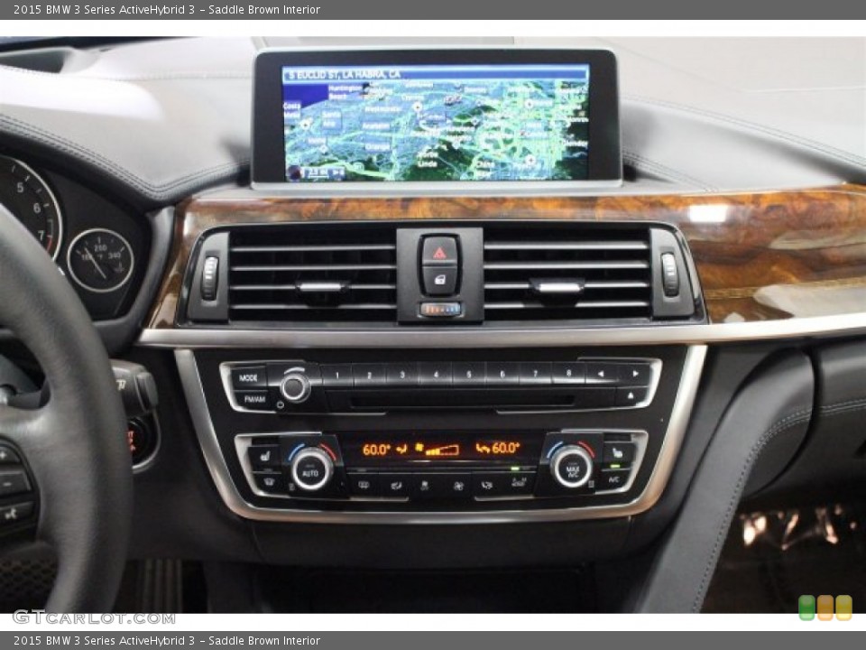 Saddle Brown Interior Controls for the 2015 BMW 3 Series ActiveHybrid 3 #108468803