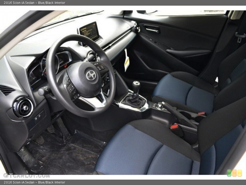 Blue/Black Interior Photo for the 2016 Scion iA Sedan #108476041