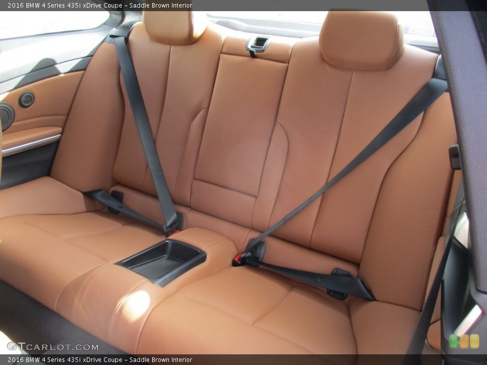 Saddle Brown Interior Rear Seat for the 2016 BMW 4 Series 435i xDrive Coupe #108477101