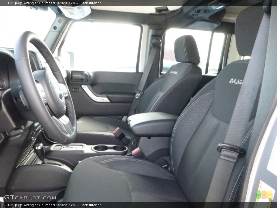 Black Interior Photo for the 2016 Jeep Wrangler Unlimited Sahara 4x4 #108477800