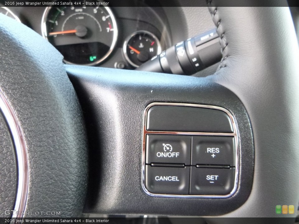 Black Interior Controls for the 2016 Jeep Wrangler Unlimited Sahara 4x4 #108477905