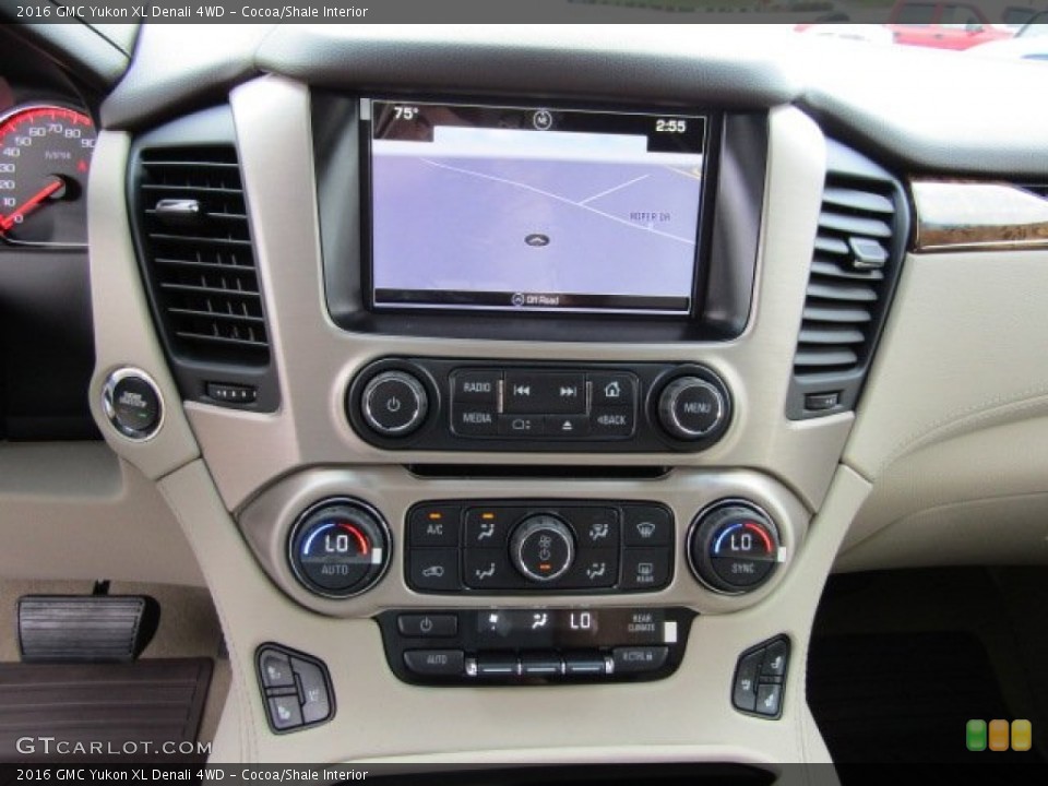 Cocoa/Shale Interior Controls for the 2016 GMC Yukon XL Denali 4WD #108478093
