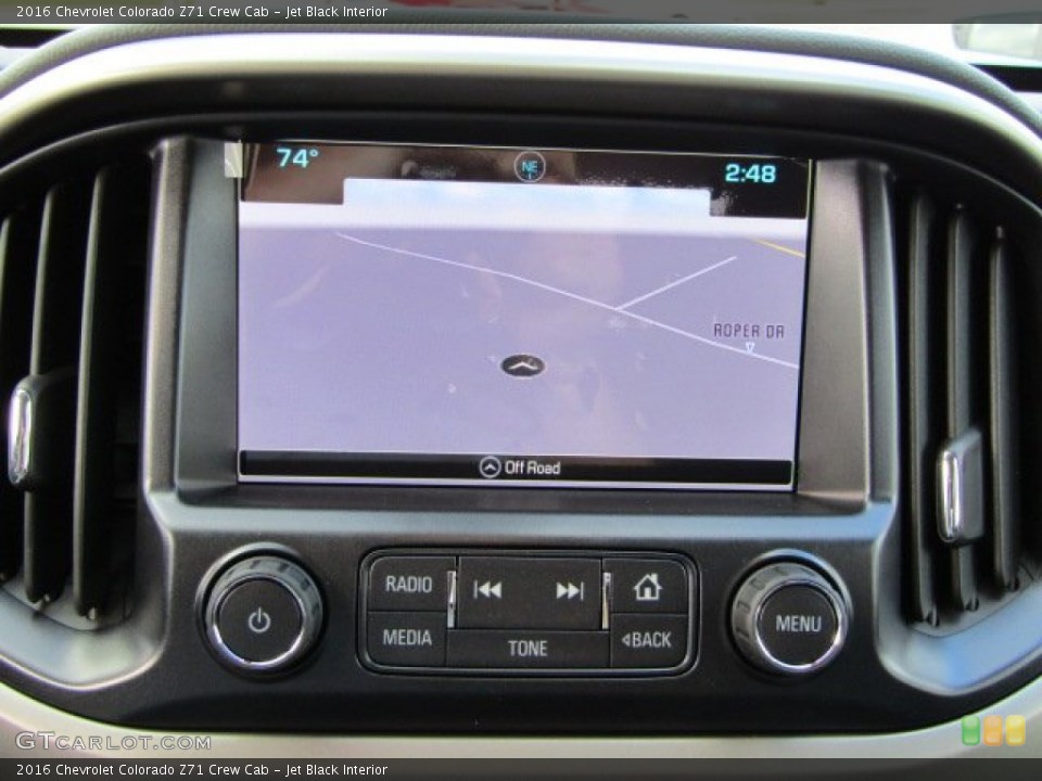 Jet Black Interior Navigation for the 2016 Chevrolet Colorado Z71 Crew Cab #108478595