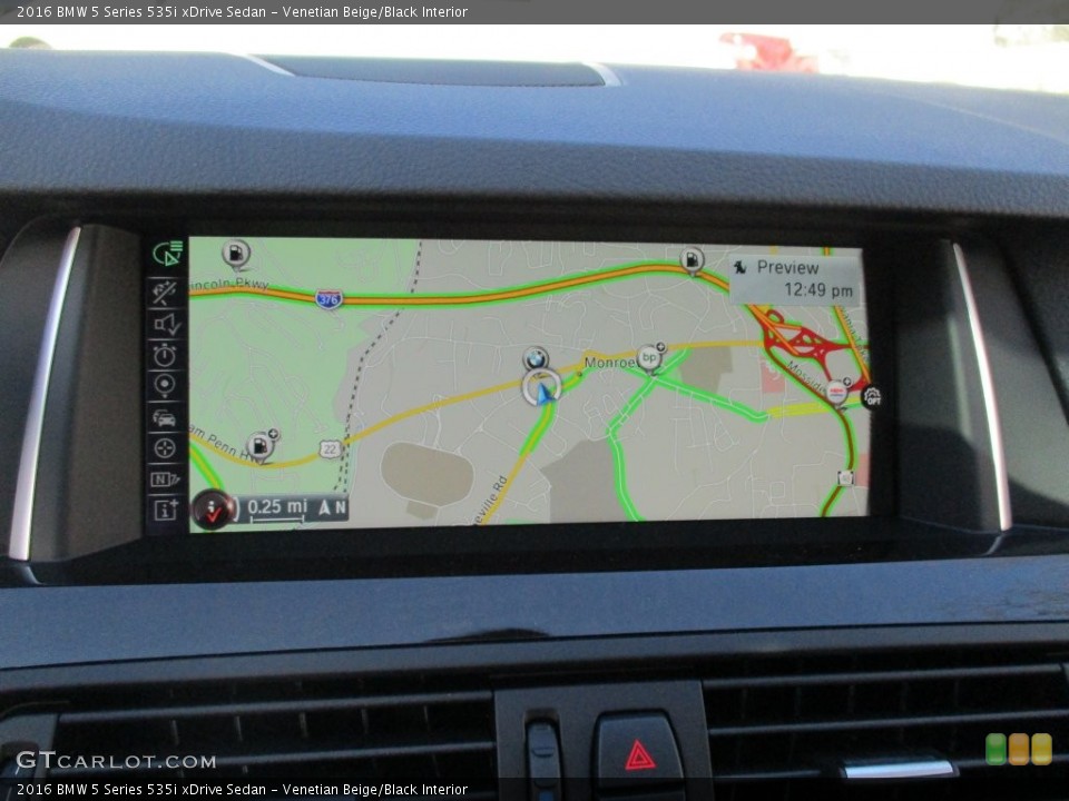 Venetian Beige/Black Interior Navigation for the 2016 BMW 5 Series 535i xDrive Sedan #108478622