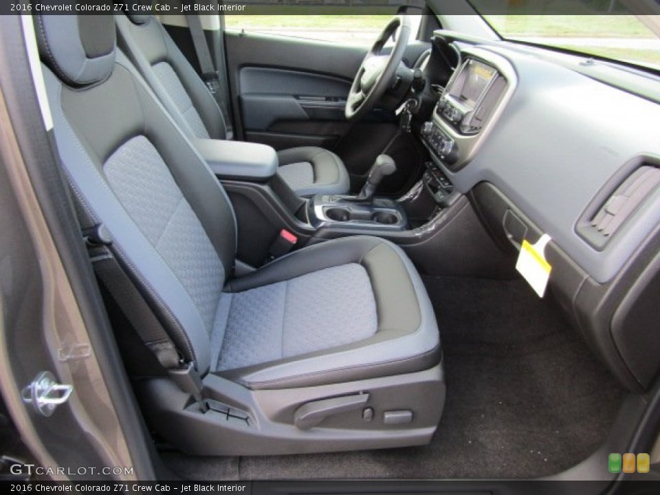 Jet Black Interior Front Seat for the 2016 Chevrolet Colorado Z71 Crew Cab #108478682