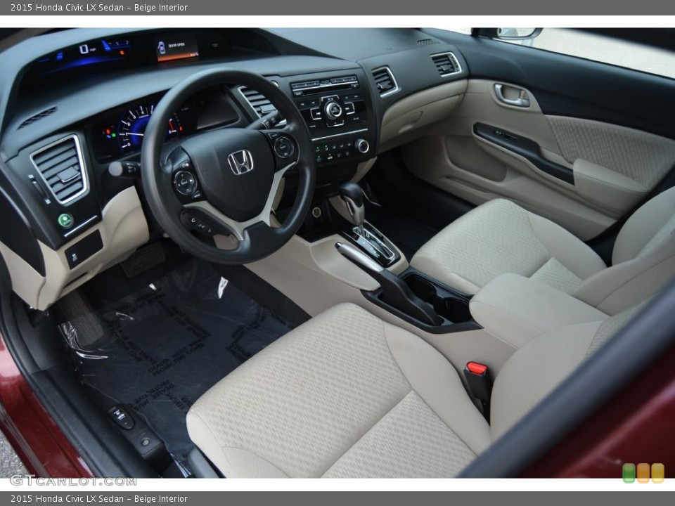 Beige Interior Photo for the 2015 Honda Civic LX Sedan #108478943