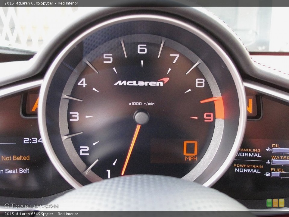 Red Interior Gauges for the 2015 McLaren 650S Spyder #108480968
