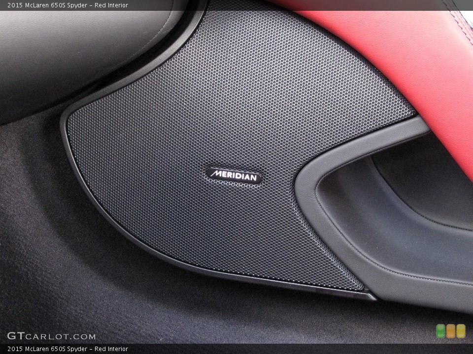 Red Interior Audio System for the 2015 McLaren 650S Spyder #108481017