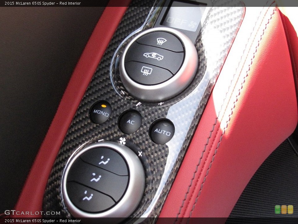 Red Interior Controls for the 2015 McLaren 650S Spyder #108481112