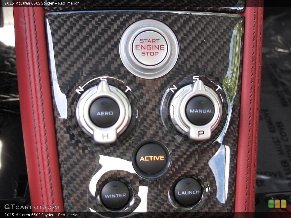 Red Interior Controls for the 2015 McLaren 650S Spyder #108481143