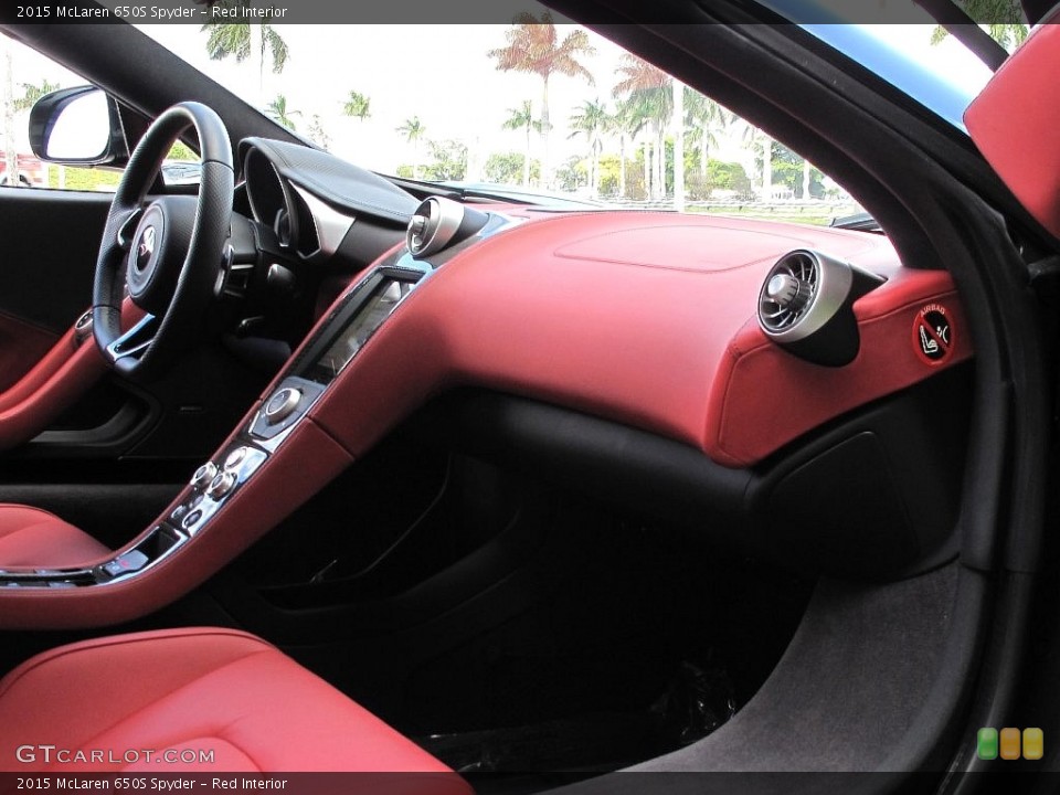 Red Interior Dashboard for the 2015 McLaren 650S Spyder #108481520