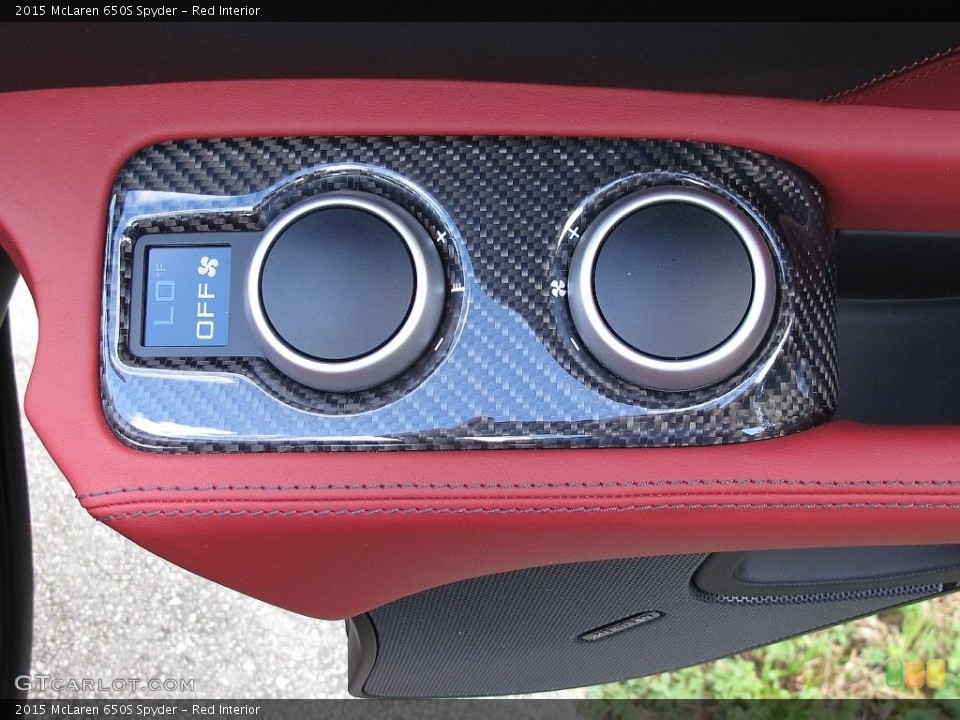 Red Interior Controls for the 2015 McLaren 650S Spyder #108481574