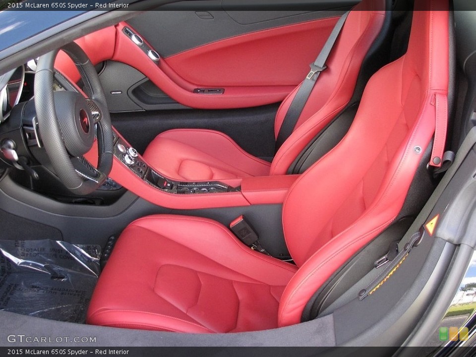 Red Interior Front Seat for the 2015 McLaren 650S Spyder #108481724