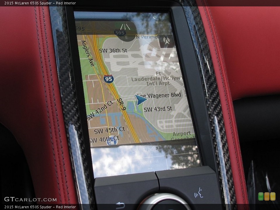 Red Interior Navigation For The 2015 Mclaren 650s Spyder