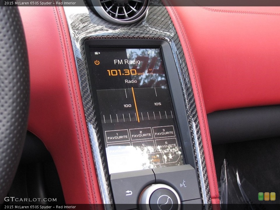 Red Interior Controls for the 2015 McLaren 650S Spyder #108481817