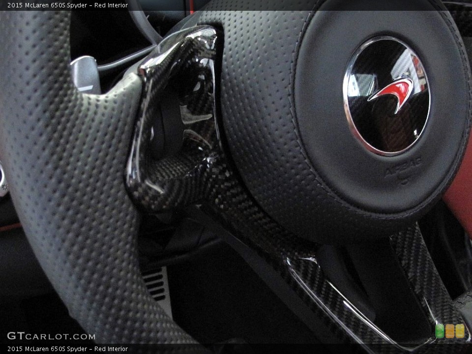 Red Interior Steering Wheel for the 2015 McLaren 650S Spyder #108482087