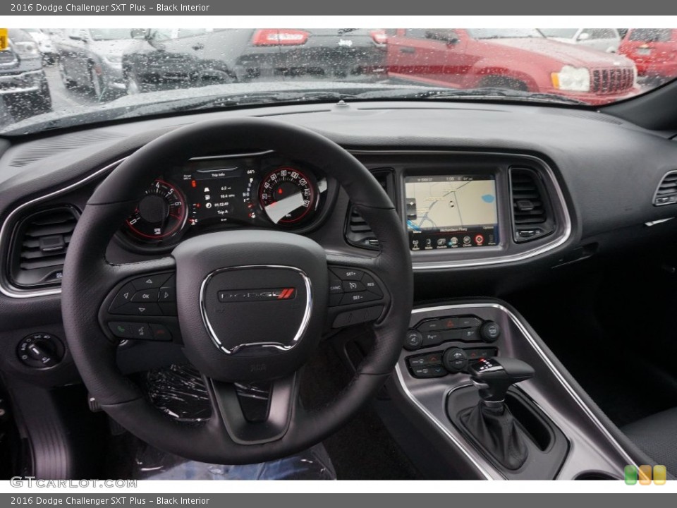Black Interior Dashboard for the 2016 Dodge Challenger SXT Plus #108487904