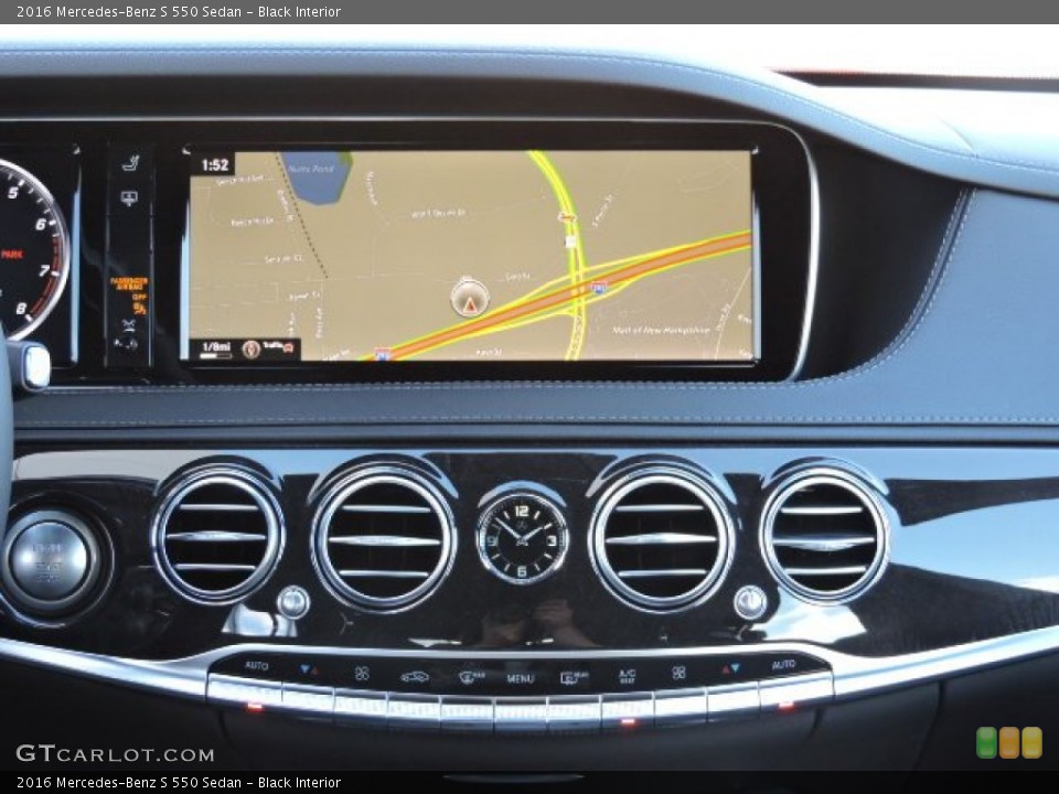 Black Interior Navigation for the 2016 Mercedes-Benz S 550 Sedan #108493073