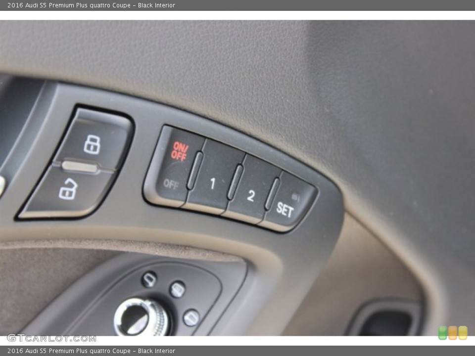 Black Interior Controls for the 2016 Audi S5 Premium Plus quattro Coupe #108499937